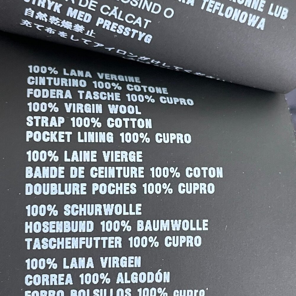 Prada Womens Size 44 Navy Ankle Dress Pants 100% Virgin Wool Trousers - Picture 10 of 12